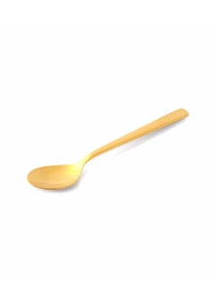 Life Smile 12pcs Cutlery Set, 18/10 Stainless Steel, Flatware Set, 12pcs Tea Spoon, Shine Gold with Sand Blasting Handle, for Home Kitchen, Mirror & Matte Polish - Dishwasher Safe  - Image 3