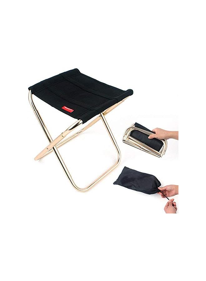 PROMASS Outdoor Folding Chair Mini Fishing Stool Portable Lightweight Chair For Camping Hiking Barbecue With Carry Bag, Aluminium Alloy Folding Stool - Image 2