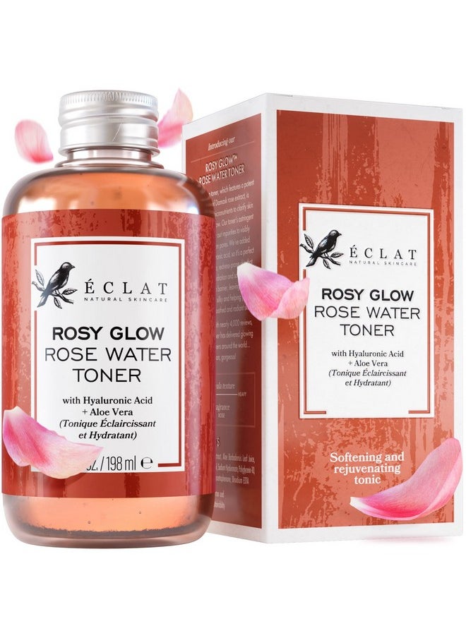 Eclat Skincare - Rose Water Toner - Pure Rose Water With Hyaluronic Acid & Aloe Vera, Pore Minimizer Facial Toner, Hydrating Face Toner For Women, Rejuvenating And Soothing Skin Toner - Image 1