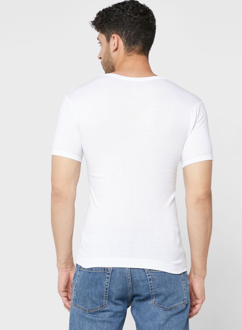 Seventy Five Basics 3 Pack Rib Vests with Antibacterial Finish - Image 5