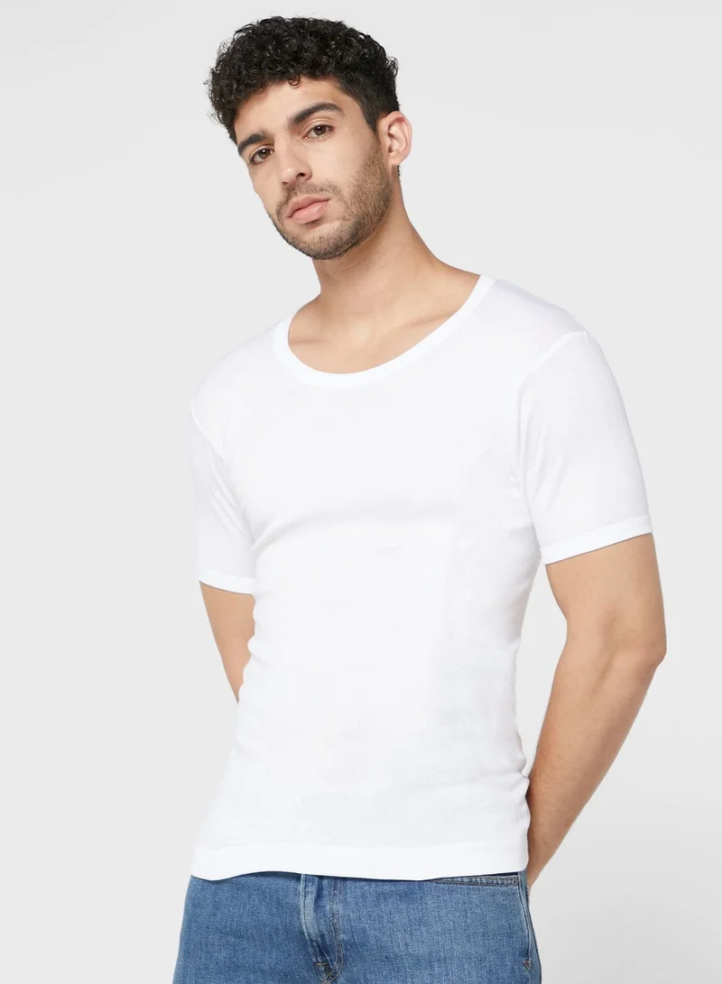 Seventy Five Basics 3 Pack Rib Vests with Antibacterial Finish