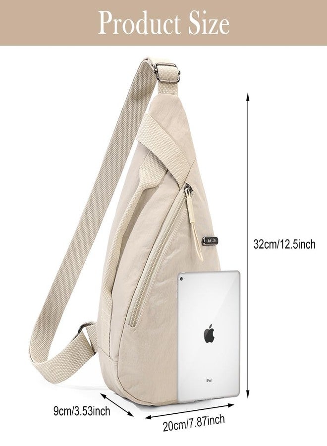 BIYALI Chest Bag for Men and Women | Fashion Nylon Lightweight Sling Shoulder Bag with Front & Back Carry Option, Smooth Zipper Pouch and Top Handle | Casual Travel, Work - 1Pcs, Multi - Image 3