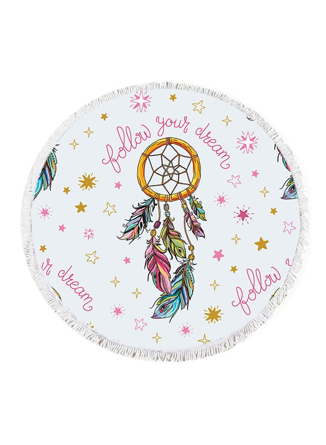 Home Print Double Layered Waterproof Beach Blanket 