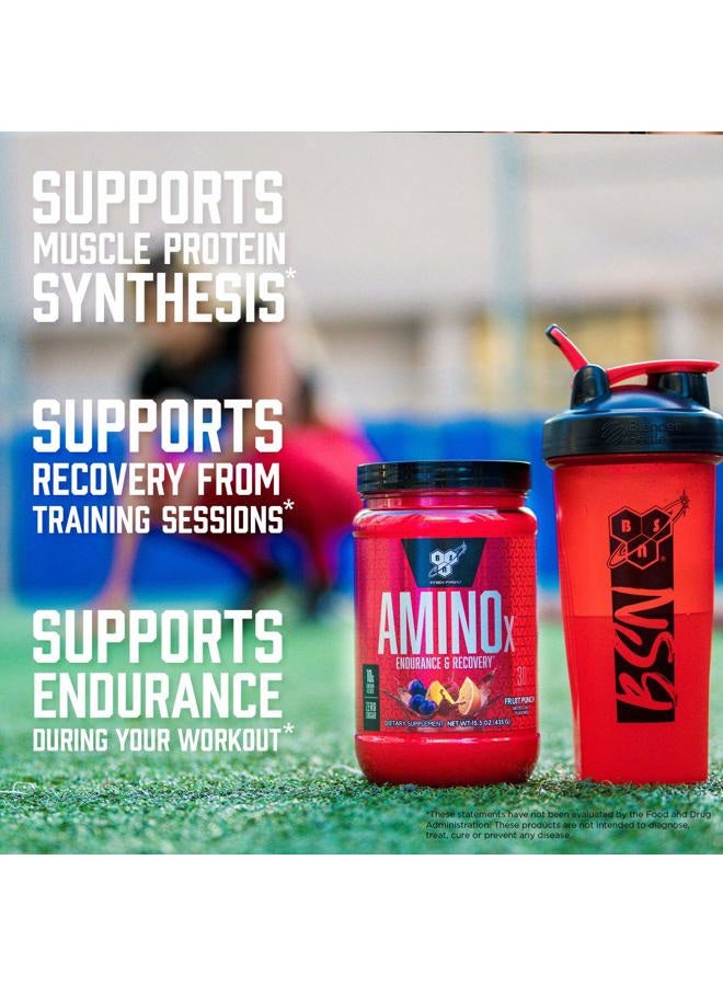 BSN مسحوق استعادة العضلات والتحمل أمينو X مع BCAAs، دعم أثناء التمرين، 10 جرام من الأحماض الأمينية، مناسب للكيتو، خالي من الكافيين، نكهة: عنب، 30 حصة (قد يختلف التعبئة) - Image 3