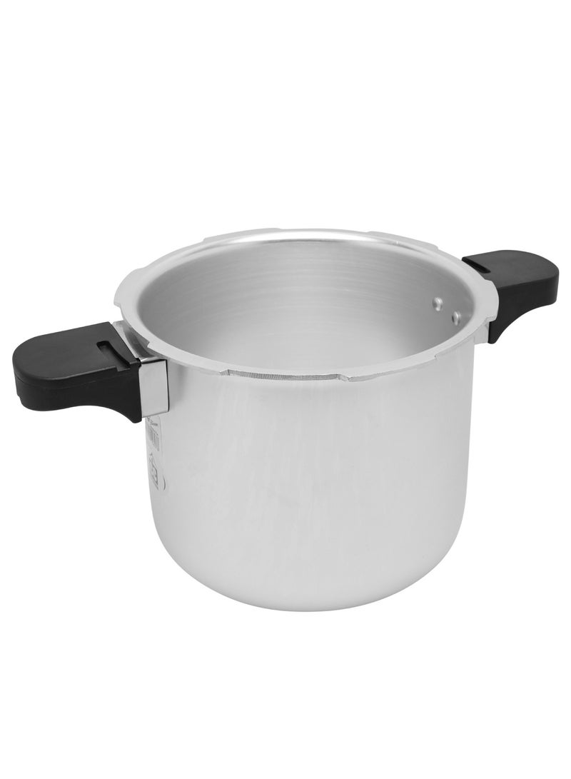 Kitchen King Explosion Proof Aluminum Pressure Cooker With Black/Silver Evaporation Coating - Image 4