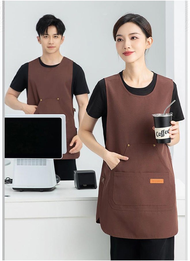 GIFT - Apron Japanese Style Aprons with 3 Pockets for Work Chef Kitchen - Image 1