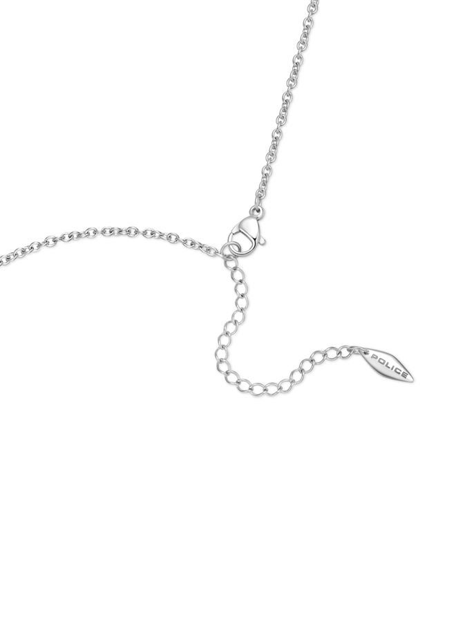 بوليس قلادة نسائية من الفولاذ المقاوم للصدأ مع كريستالات - Image 3