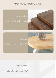 SILVER GERMANY C Shaped Side Table, Coffee Table, End Table Under Sofa Living Room Table Snack Laptop Holder Stable Metal Frame for Bedroom Office Sofa Bed Side Table, Easy to assemble  - Image 4