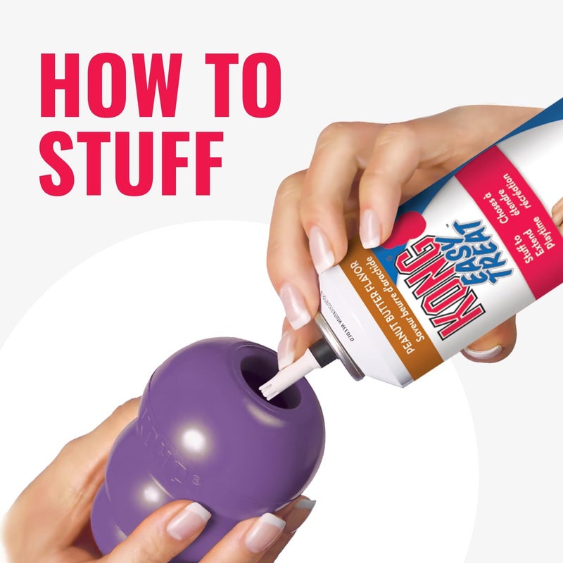 Kong كُنج سينيور - لعبة للكلاب مصنوعة من مطاط طبيعي لطيف - لعبة متينة للكلاب الأكبر سناً - استخدم المكافآت مع لعبة مضغ قابلة للحشو - لعبة مكافأة للمضغ والإحضار - للكلاب الصغيرة - Image 5