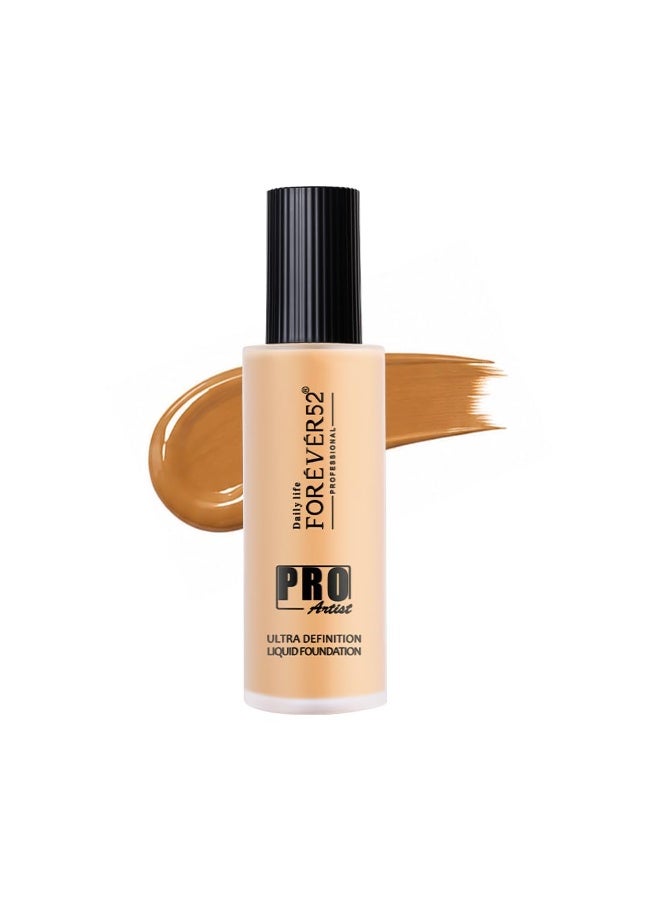Daily Life Forever52 Pro Artist Ultra Definition Liquid Foundation | Long Lasting, Full Coverage, 24H, Waterproof & Sweatproof, Lightweight Hydrating, Oil-Free Formula - Caramel  60ML - Image 1