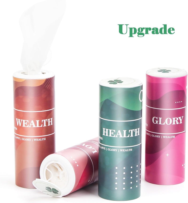 ã‚¯ãƒ­ãƒãƒ¼(Clover) Travel Tissues 3-Ply Facial Tissues & Car Tissues - Compact Tissue Canister for Cup Holder, Office, Bedroom, Vanity (Lition Pack of 4) - Image 2