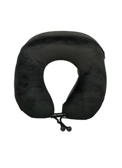 Agc U Shape Neck Pillow for Kids and Adults - Travel Soft Neck Pillow for Airplane Travel for Men, Women & Kids, Memory Foam Neck Pillow, Air Travel Neck Pillow UC1018  (Black)  - Image 2