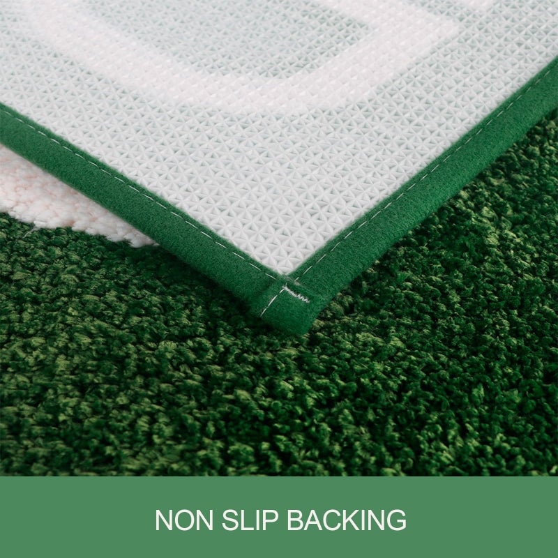 BOVEU Get Naked Rug Bathroom Rugs - 17"" x 24"" Absorbent Green Rugs for Bathroom  Machine Washable Non Slip Bath Mats for Bathroom Floor Shower Tub  Dark Green - Image 4