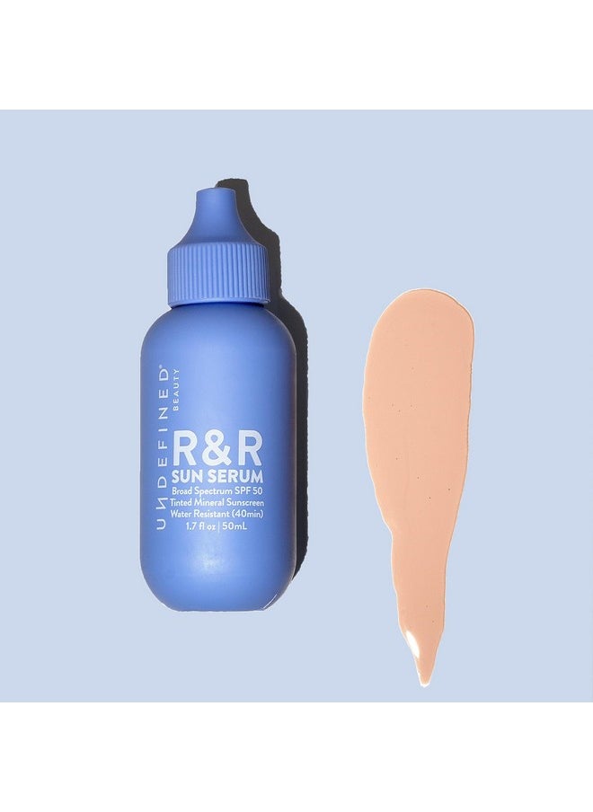 Undefined Beauty R&R Sun Serum Tinted Mineral Broad Spectrum Sunscreen Spf 50 (Light)  - Image 5