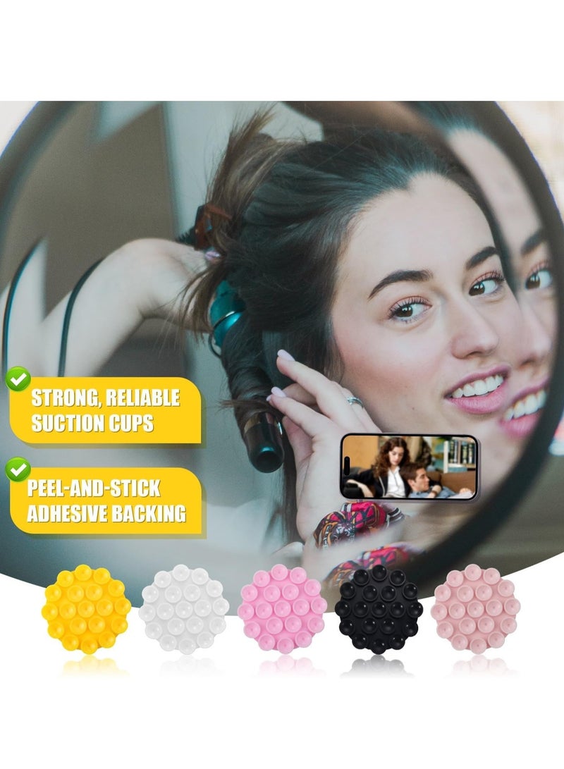 Silicone Suction Cup Phone Case Mount Double Sided, Phone Accessories Hands-Free Strong Grip Holder for Selfies and Videos, Silicon Phone Stand for iPhone and Android (Hot Pink)  - Image 2