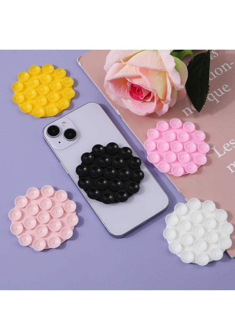 Silicone Suction Cup Phone Case Mount Double Sided, Phone Accessories Hands-Free Strong Grip Holder for Selfies and Videos, Silicon Phone Stand for iPhone and Android (Hot Pink)  - Image 3