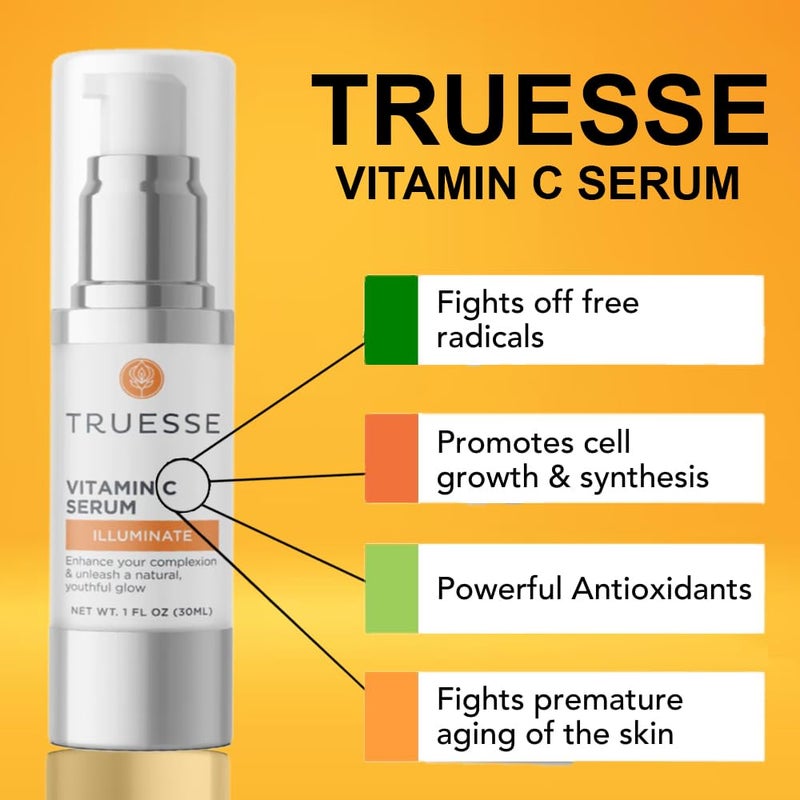 TRUESSE Ayurvedic Vitamin C Serum - Antioxidant Powers to Heal and Restore Skin for the Perfect Daily Glow - Hyaluronic Acid for Hydration - Image 2