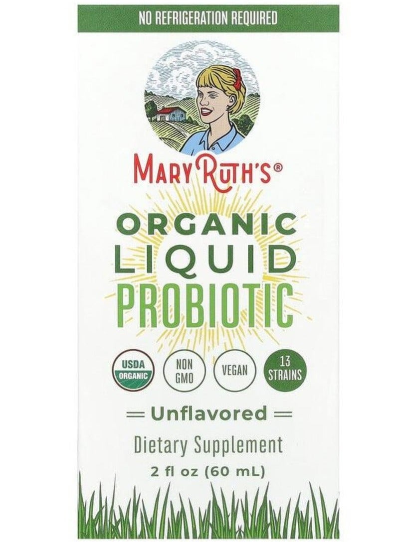 MaryRuth's Organic Liquid Probiotic, Unflavored, 2 Fl.oz 60 ml