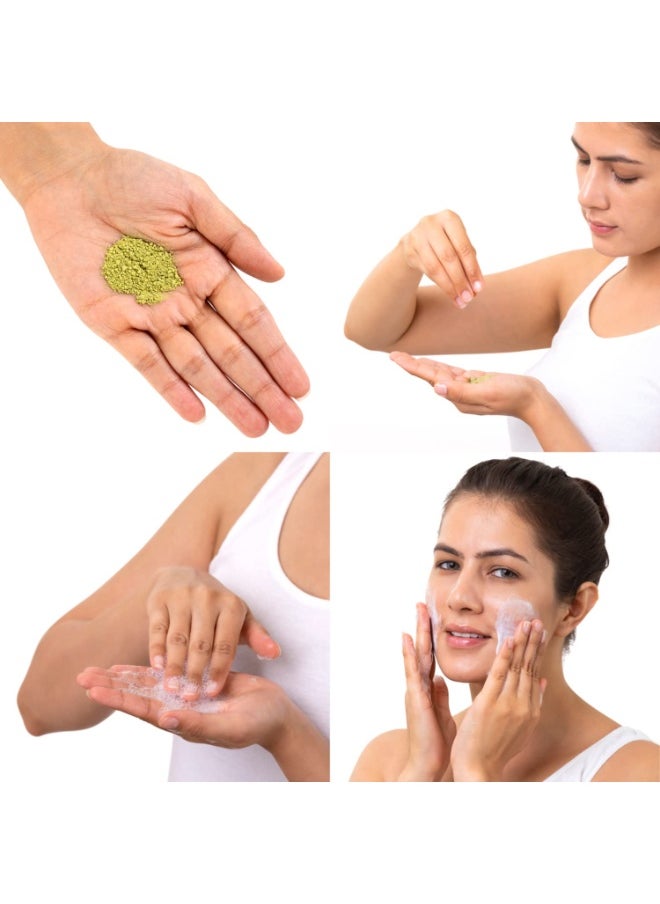 BRILLARE Neem Face Wash for Acne & Pimples, with Bergamot for Clear Skin, 100% Natural Powder Facewash for Acne Prone Skin, Pimples & Blemishes, 15g  - Image 5