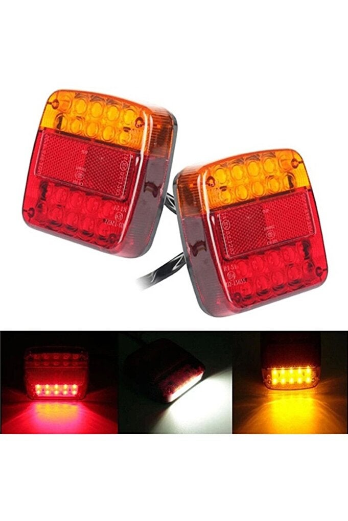 ريحني 1 وحدة 20LED 12V مقاومة للماء متينة شاحنة LED لمصباح تحذير خلفية خلفية لمصباح تحذير للمقطورة... - Image 1