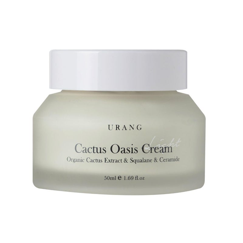 URANG Cactus Oasis Cream | Organic Certified | Vegan | Natural Skin Barrier Lightweight Hydrating Moisturizer | Tamanu Oil & Ceramide Moisturizer | Natural Skin care for Women, Men | 1.69 Oz - Image 1
