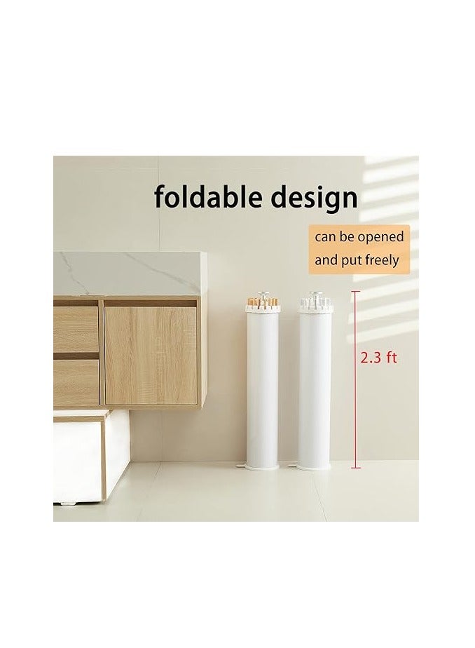 رف تجفيف الملابس الخشبي، حامل غسيل قابل للطي محمول، حامل أرضي داخلي وخارجي - Image 3