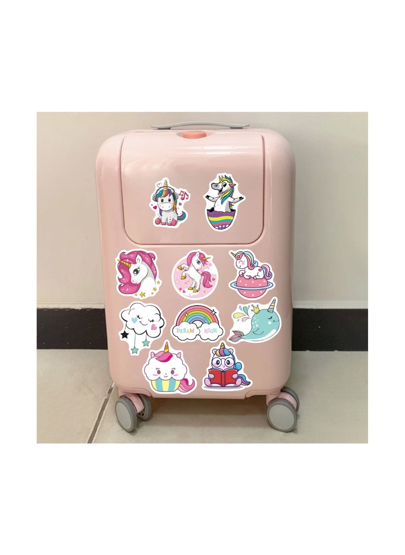 VILILY - 100 Piece Unicorn Cartoon Sticker Set - Image 1