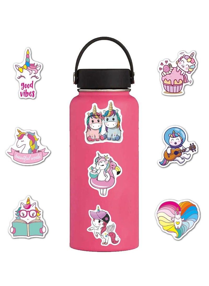 VILILY - 100 Piece Unicorn Cartoon Sticker Set - Image 1