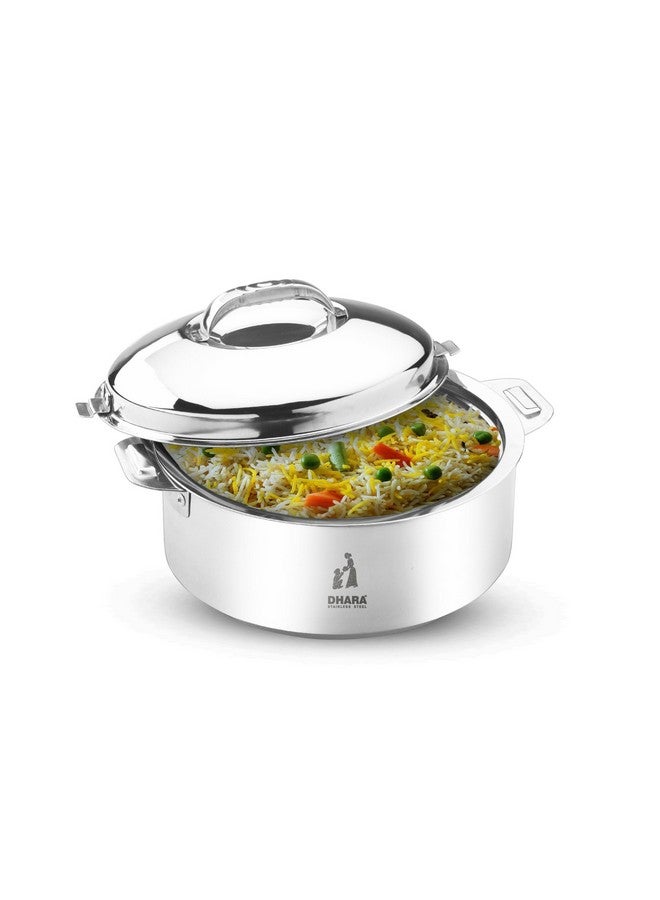 Dhara Stainless Steel Dhara Stainless Steel 3500 Ultra Insulated Double Walled Roti Server 2800ml Capacity | Airtight | Leak Proof | Stainless Steel Thermoware Insulated Hot and Warm Chapati Casserole | Ideal for Gifting - Image 1