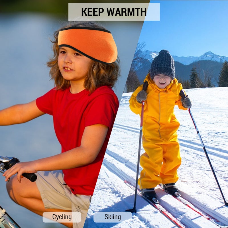 Winter Ear Warmer Headband Ear Muffs and Fleece Neck Gaiter for Winter Skiing - Image 4