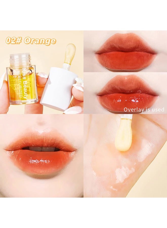 Alisesun 3 Pcs Fruity Plumping Lip Oil Moisturizing Hydrating Lip Care Hydrating Lip Gloss Tinted Lip Balm, Long Lasting & Nourishing Lip Glow Oil, Non-sticky Fresh Texture - Image 5