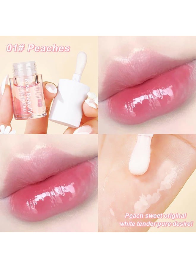 Alisesun 3 Pcs Fruity Plumping Lip Oil Moisturizing Hydrating Lip Care Hydrating Lip Gloss Tinted Lip Balm, Long Lasting & Nourishing Lip Glow Oil, Non-sticky Fresh Texture - Image 4
