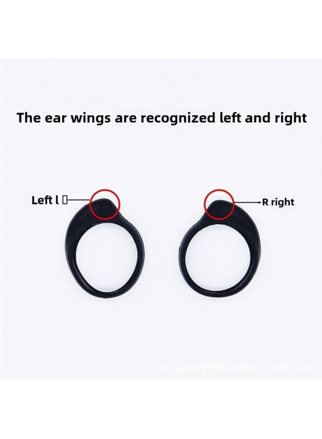 For Samsung Galaxy Buds + Silicone Ear Cover SM-R170 Non-slip Ear Wing SM-R175 Silicone Ear Cap-Color:Black Earplugs LMS/each Pair-Model:Galaxy Buds+ - Image 4