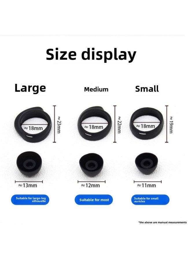 For Samsung Galaxy Buds + Silicone Ear Cover SM-R170 Non-slip Ear Wing SM-R175 Silicone Ear Cap-Color:Black Earplugs LMS/each Pair-Model:Galaxy Buds+ - Image 2