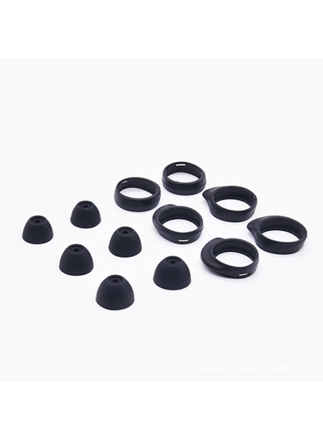 For Samsung Galaxy Buds + Silicone Ear Cover SM-R170 Non-slip Ear Wing SM-R175 Silicone Ear Cap-Color:Black Earplugs LMS/each Pair-Model:Galaxy Buds+ - Image 5