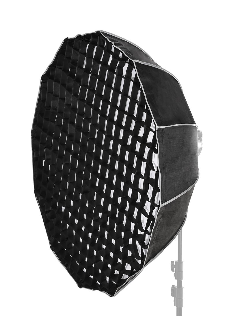 ANDOER 90cm/35inch Multi-purpose Deep Parabolic Softbox Bowens Mount Quick Set-up for Portraits Interviews Filmmaking with Diffuser Cloth Honeycomb Grid Carrying Bag - Image 1