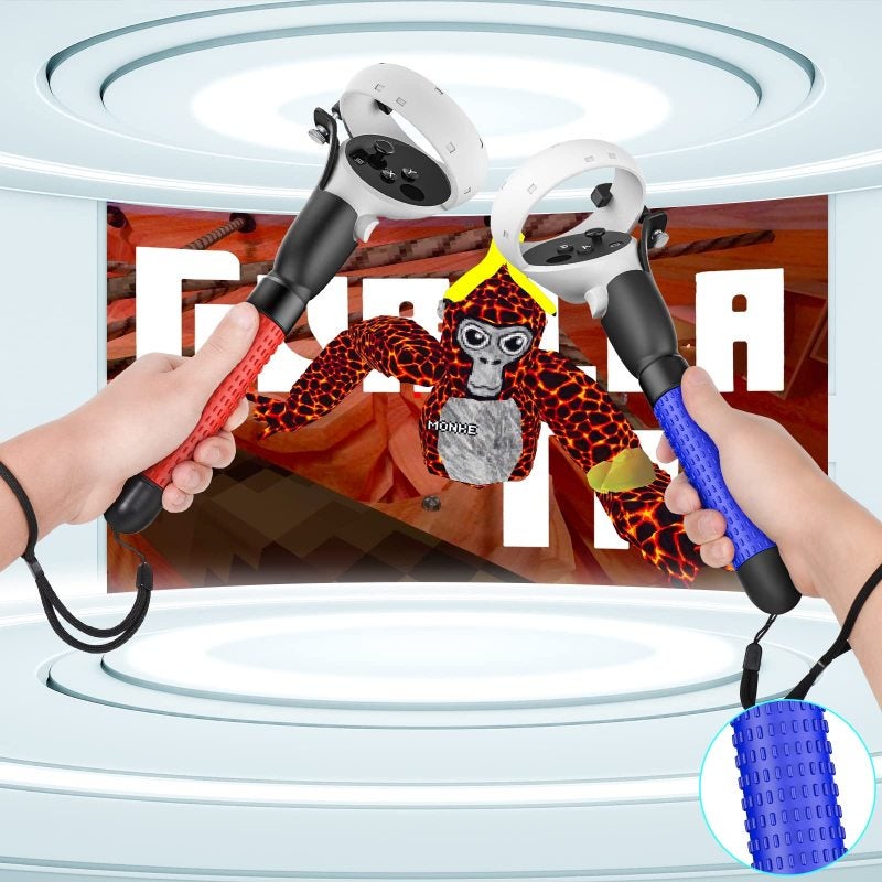 قبضات تحكم VR: 3 تكوينات، سيليكون مقاوم للعرق، قفل آمن - شعور غامر بملعب الجولف، ملحقات Quest 2 لألعاب الحركة VR، لجميع الأعمار - Image 2