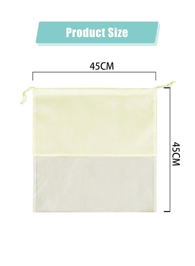 10 Pack Travel Shoe Handbag Waterproof Dust Bags,45cmx45cm Non-Woven Fabric Dustproof Drawstring Breathable Clear Window Dust Cover Storage Bags Handbag Storage Shoe Pouch Organizer for Men and Women - Image 2