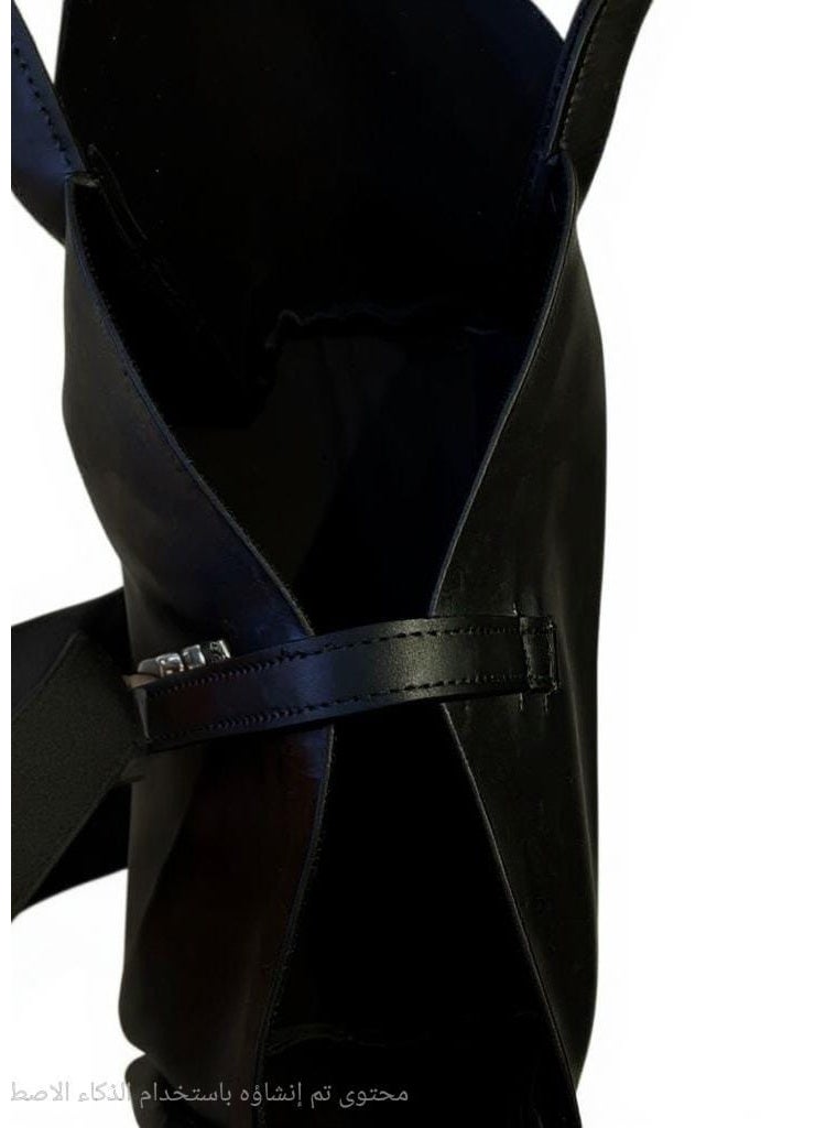 Faux Leather 2-in-1 Hand & Crossbody Bag - Image 2