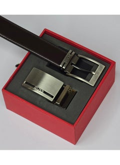 HUGO BOSS Hugo Boss Leather Belt with Two Interchangeable Buckles  - Image 5