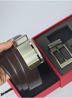 HUGO BOSS Hugo Boss Leather Belt with Two Interchangeable Buckles  - Image 4