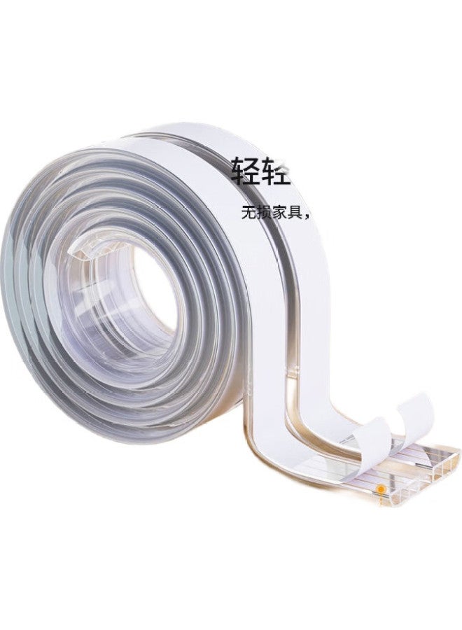 Bfu Hollow Transparent Anti-Collision Strip, Acrylic Gel, For Home Use, Children'S Wall Corner, Thickened Table Edge, Anti-Bump, 2M Long * 68Mm Wide - Image 3