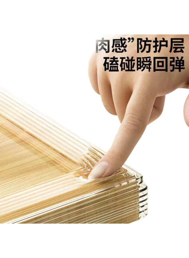 Bfu Hollow Transparent Anti-Collision Strip, Acrylic Gel, For Home Use, Children'S Wall Corner, Thickened Table Edge, Anti-Bump, 2M Long * 68Mm Wide - Image 1