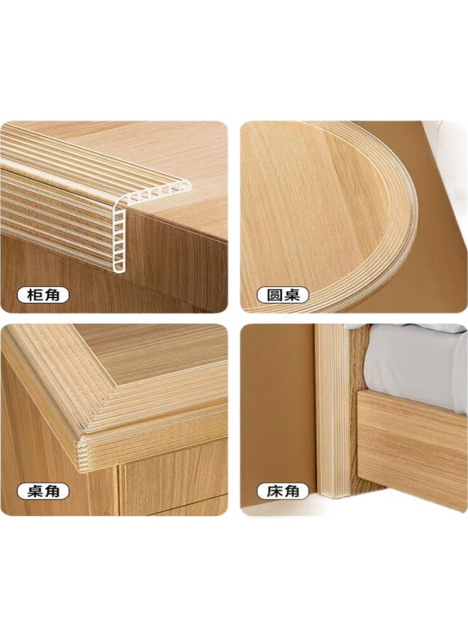 Bfu Hollow Transparent Anti-Collision Strip, Acrylic Gel, For Home Use, Children'S Wall Corner, Thickened Table Edge, Anti-Bump, 2M Long * 68Mm Wide - Image 2