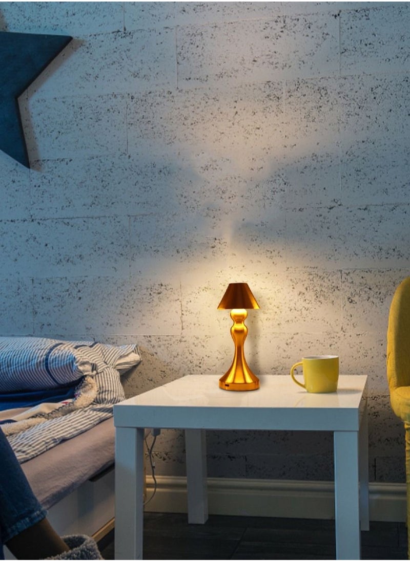 Yuwell - Touch Sensor Bar Table Lamp Portable Cordless Rechargeable Battery LED Table Lamp Night Lights Bedroom Bedside And Restaurant 3 Light Intensities Tactile Switch Desk Lamp - Image 1