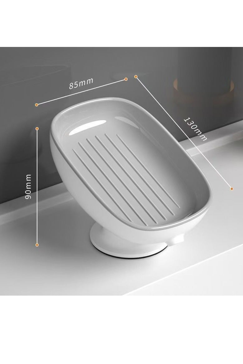 Drain soap dish, soap holder, bathroom drain soap rack, household suction cup soap box without drilling, scented soap holder, scented soap tray, bathroom soap container and storage