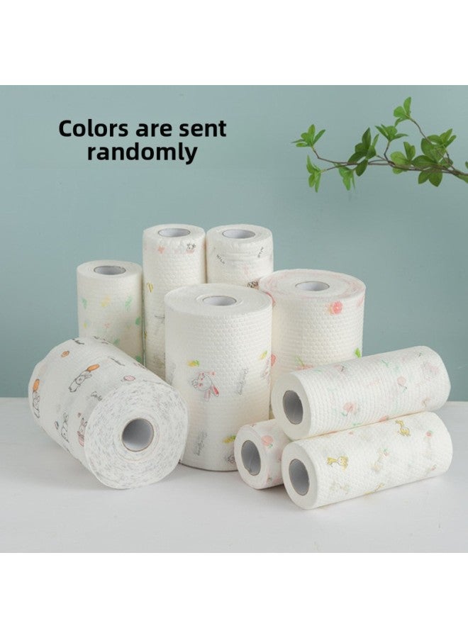 Generic Thickened Absorbent Household Disposable Foot Towel Extraction Wall-mounted Foot Bath Shop Special Foot Towel-Color:Printing  - Image 1