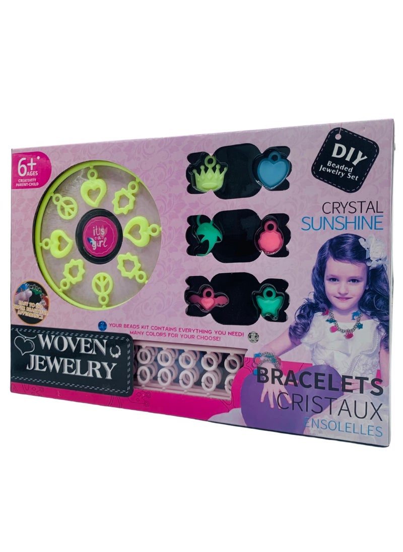 Earss Friendship Bracelet Craft Kit – 580 Pieces DIY String Jewelry Making Set for Kids and Teens – Colorful Threads, Beads, Charms, and Tools in Box  - Image 5