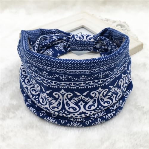 Hodaqe Headbands for Women, Non-Slip, Premium Stretchy Bohemian Head Bands Hair Accessories,Wear for Yoga, Fashion, Working Out, Travel or Running, 2 Pack - Image 3