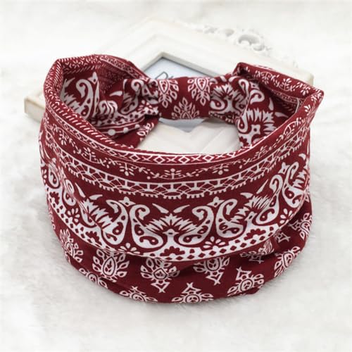 Hodaqe Headbands for Women, Non-Slip, Premium Stretchy Bohemian Head Bands Hair Accessories,Wear for Yoga, Fashion, Working Out, Travel or Running, 2 Pack - Image 4